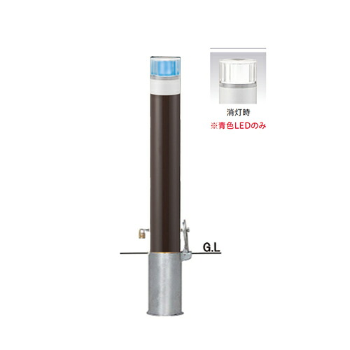 帝金 脱着式カギ付 LIM-02PK φ101.6&times;t3.2 H850｜イーヅカ