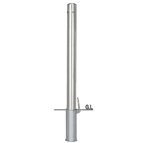 帝金 バリカー ピラー型 脱着式フタ付 ※端部用 S53P-CT 径76.3×t2.0 H850
