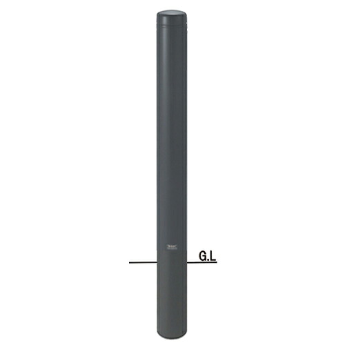 帝金 くっ付ける式 TPF-02Aうす暗い薄墨色 φ114.3×t4.5 H850