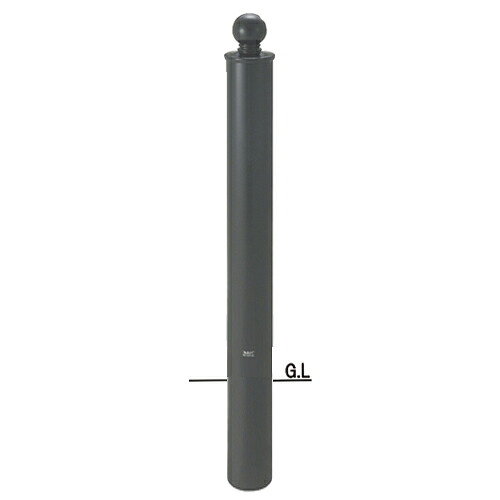 帝金 くっ付ける式 TPF-05Aうす暗い薄墨色 φ114.3×t4.5 H850