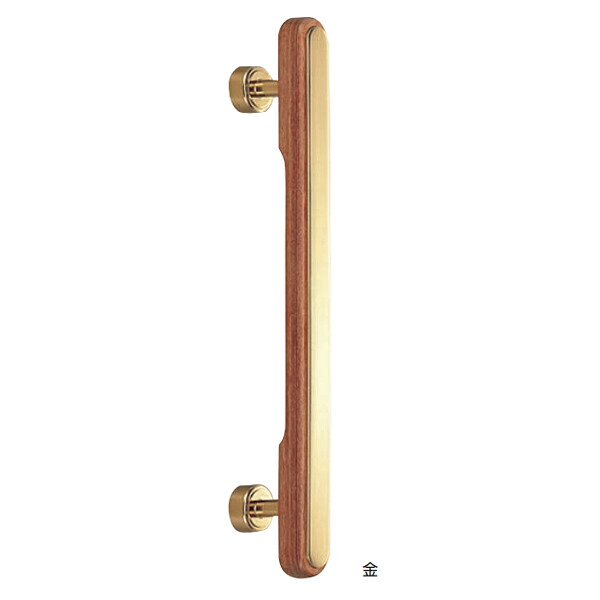 シロクマ マキシム取手 NO-94 400mm ウッド／ホワイト・ウッド／金