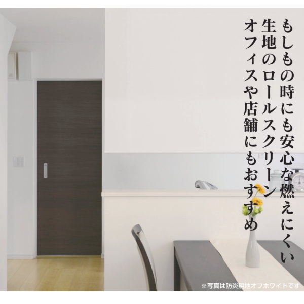 フルネス ロールスクリーン エクシブ 無地防炎タイプ 幅111～135cm 高さ181～220cm