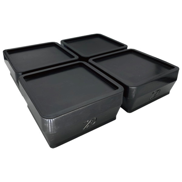 タツフト 洗濯機高さ調整用ゴムマット 黒 114×114×45 TFi-5505