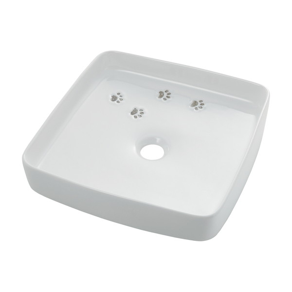 カクダイ 角型手洗器 493-230-W