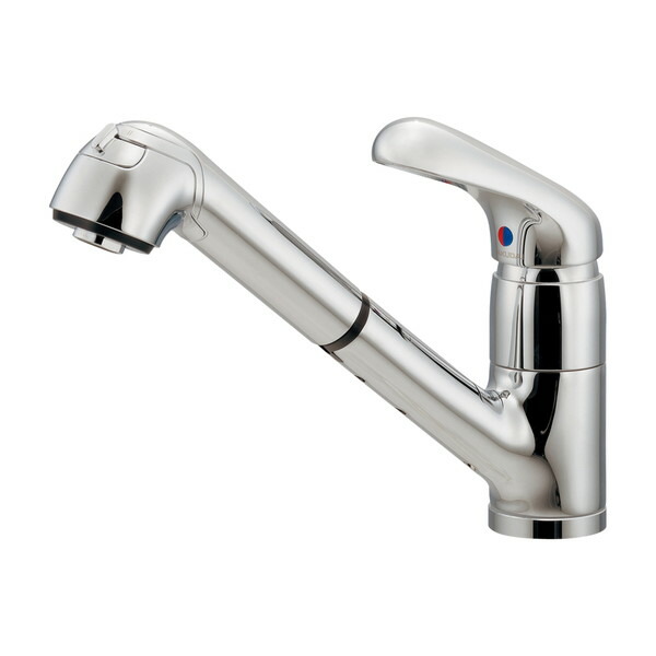 楽天市場】カクダイ シングルレバー引出し混合栓 118-049 : 快適