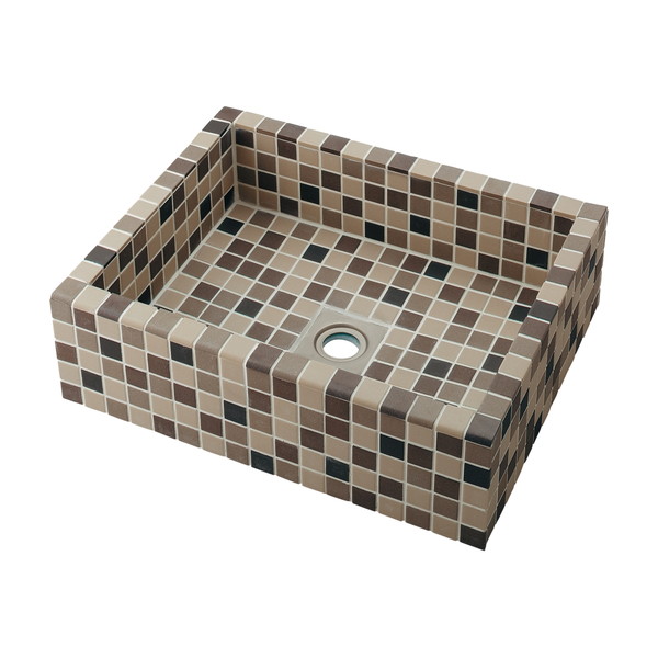 カクダイ タイル貼り洗面器 493-343-BE