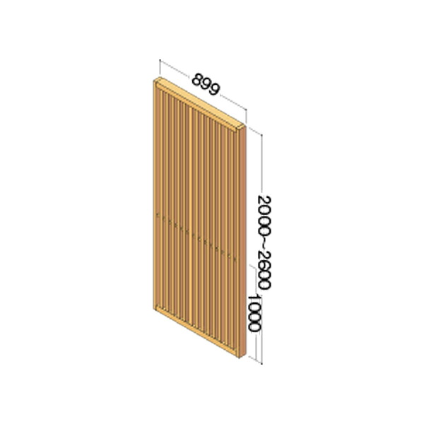 DAIKEN イエリア 格子間仕切 900幅PLAN QW403-■■ 奥行79mm｜イーヅカ