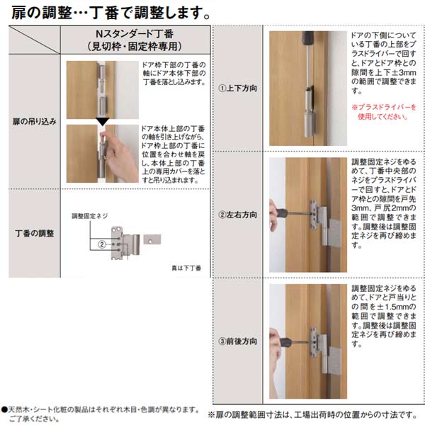 大建 N縄墨丁番兵書割 親子門 2300分量経費 3枚吊 丁番 Va5cn Knf 3 鏡面ni 上下3個1セット 2 右1 押し手1 Amortisormarketi Com