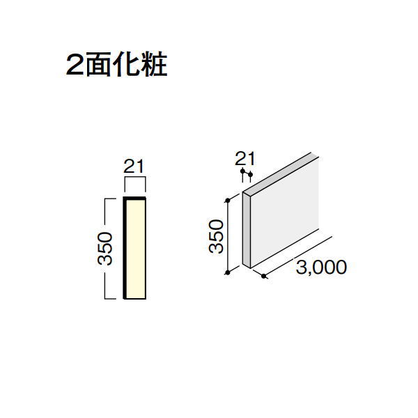DAIKEN イエリア上がり段部材 箱型 今めかしい表現スタイル箱廻側板（木口縁材同梱） 箱廻側板3000 1枚入り口・入口 CC562-K61●●