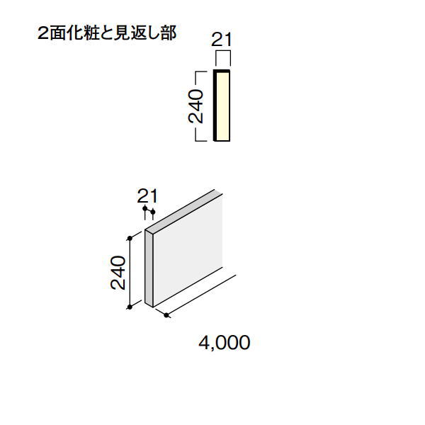 DAIKEN イエリア階段 スタンダード 箱側桁 3300 木口縁材同梱 1枚 CR521-K11