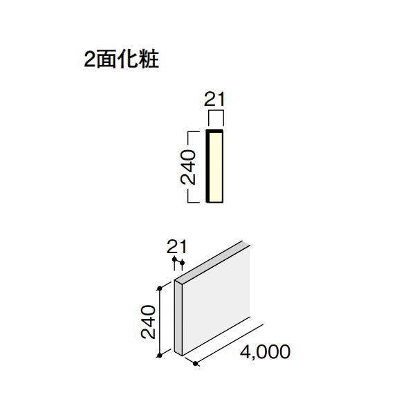 DAIKEN トリニティ上がり段 箱型 箱側桁（木口縁材同梱） 4000 1枚入 CR621-11◇◇◇◇ 花・ガーデン・DIY-その他-木材・建築資材・設備