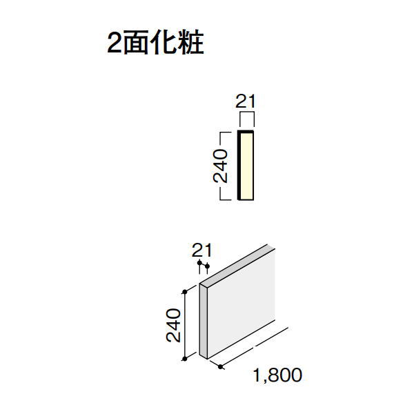 DAIKEN イエリア階段 セレクト プレミアムウッド柄 箱型 箱側桁（木口縁材同梱） 1800 1枚入り CR621-31□□