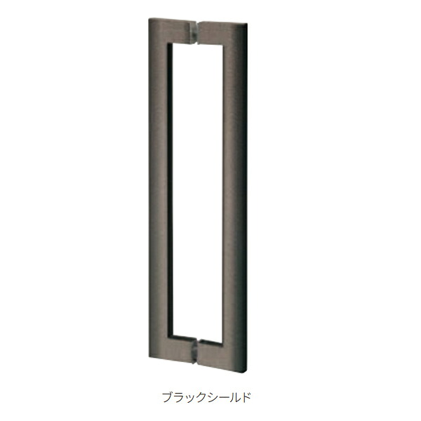 丸喜金属 ドアハンドル(片面) ステンレス MDS-140 ブラックシールド