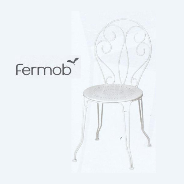 Fermob モンマルトルチェア／01ホワイト W410&times;D440&times;SH440・H870mm｜イーヅカ