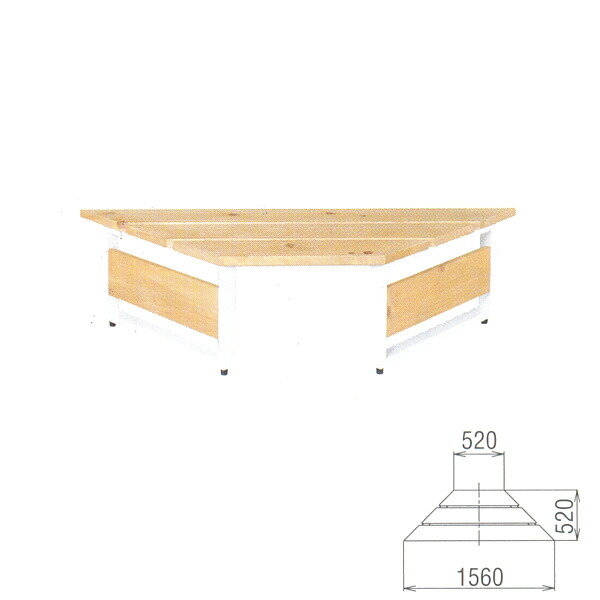 BENCH ウッドストリートフラットベンチ WS-1560 W1560×D520×H390粍