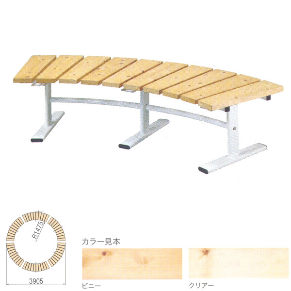 BENCH ウッドフラットベンチ 内・外用 WSF-18 W1800×D660×H400粍