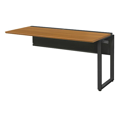 弘益 ワークデスク 増連 ミディアムウォールナット 幅1400×奥700×高720mm WS-WH147B-LK(MWT)