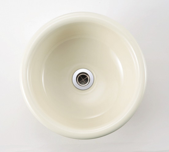 オンリー一野球クラブ 瀬戸もの室内用便器器 スロウカラーズ Mラウンド 麻（あま）色 IB4-E350010
