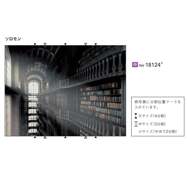 シンコール 本当のウォール ソロモン RW18124 中大きさ タテ2025mm×ヨコ2700粍