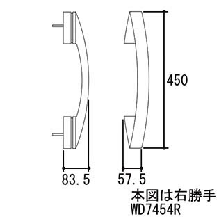 三協アルミ 把手（外部ハンドル） WD7454-00 25,632円