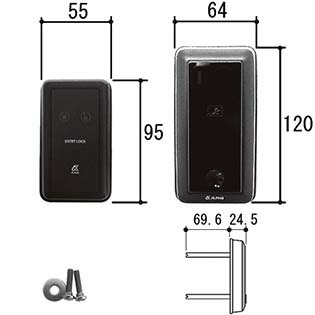 三協軽銀 明かり錠かかわり合い 公証単一のもの WD9595-0