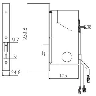 三協アルミ 電気錠関連 モーター錠（上） WD9680-01