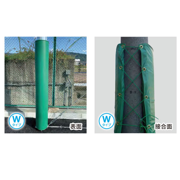 中津テント 円柱用Wタイプ防護パット120 200×120×4cm TP-116W|イーヅカ