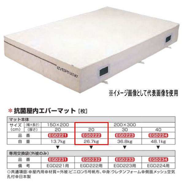 エバニュー 抗菌 屋内 エバーマット EGD222 200×300珊 20珊厚