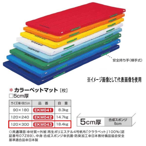 エバニュー 色合い愛玩動物つや消し EKM043 幅 120×長300糎 厚5糎