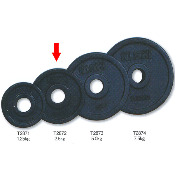 楽天市場】ニシスポーツ SDラバープレート50 直径50mmバー用 ラバー