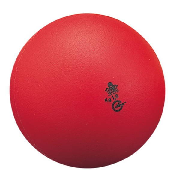 ニシスポーツ スローイングボール ゴム製 1.5kg T5516B 径120mm レッド