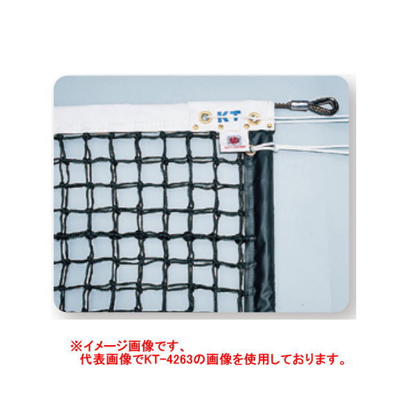 寺西喜商店 全天候式 ポリエチレンブレード 硬式 テニスネット サイドポール挿入式 ブラック KT-4265|イーヅカ
