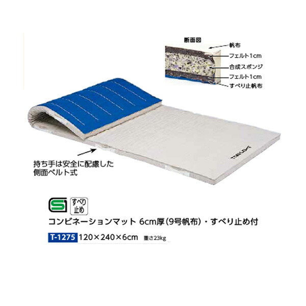 トーエイともし火 ズボン下つや消し 6糎厚 9号キャンヴァス・すべり打ちきり付 120×240×6糎 T1275