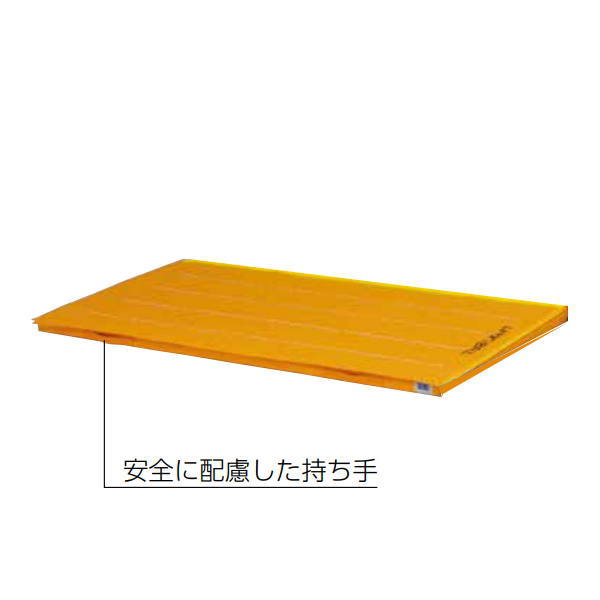 トーエイライト 4方連結式・エコカラー合成スポンジマット・すべり止め付 90×180×5cm オレンジ T2619V