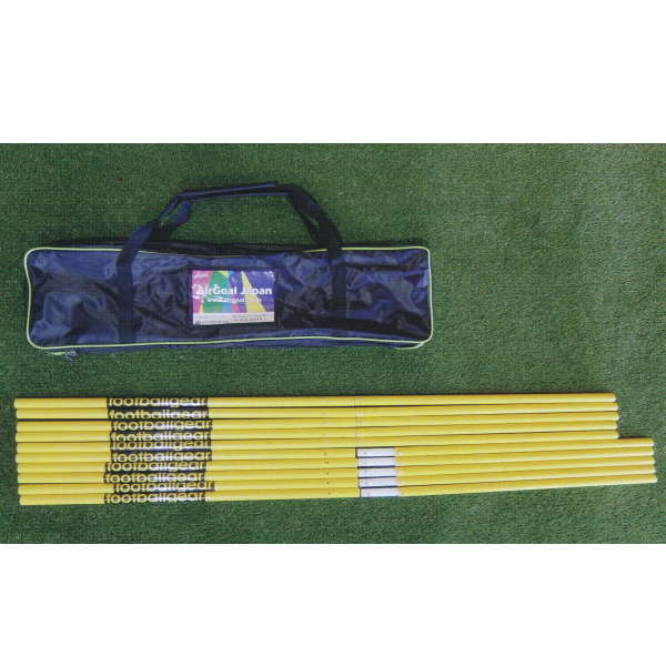 フットボールギア トレーニングポール 33mm杭付き 高160cm TK-ZAG-04 10本|イーヅカ