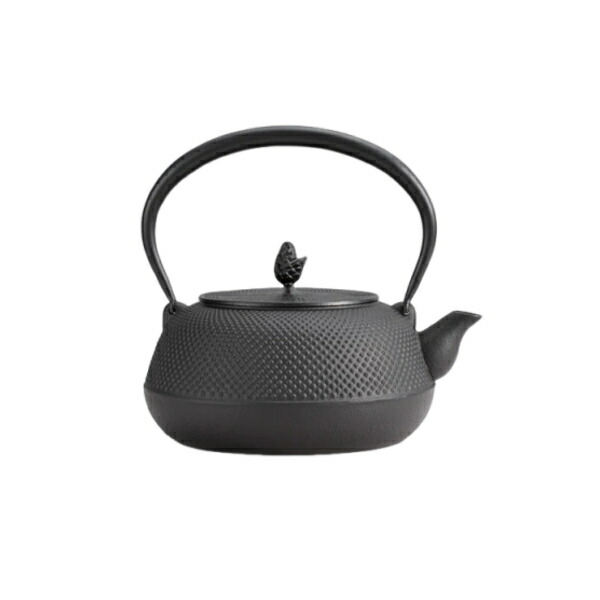 瑞新作　ひねり七宝紋八角　鉄瓶　急須　鋳鉄　銀摘み 瑞新作 ひねり七宝紋八角 鉄瓶 急須 鋳鉄 銀摘み 1848年創業