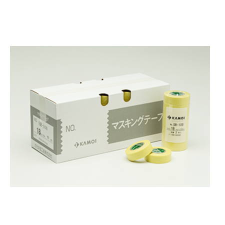 カモイ マスキングテープ SR-100 15mm巾×18m長 80巻|イーヅカ