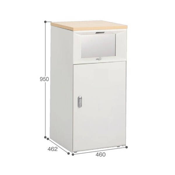 トラッシュボックスFT タッチレス オフホワイト ペットボトル用 DS-189-554-7