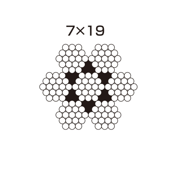 2021新発 水本機械 ワイヤーロープ 7×19 SUS304 W19-6 200m kead.