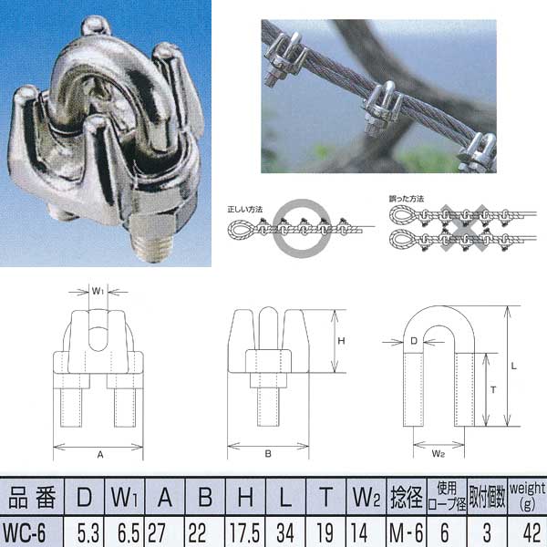 SUSワイヤークリップ 楽天市場】水本機械 ワイヤークリップ ステンレス SUS304 WC-1.5 NO