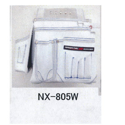 MEXES 棟梁型釘袋 墨ツボ差付 NX-805W（ホワイト） 約H280×W340×D130mm