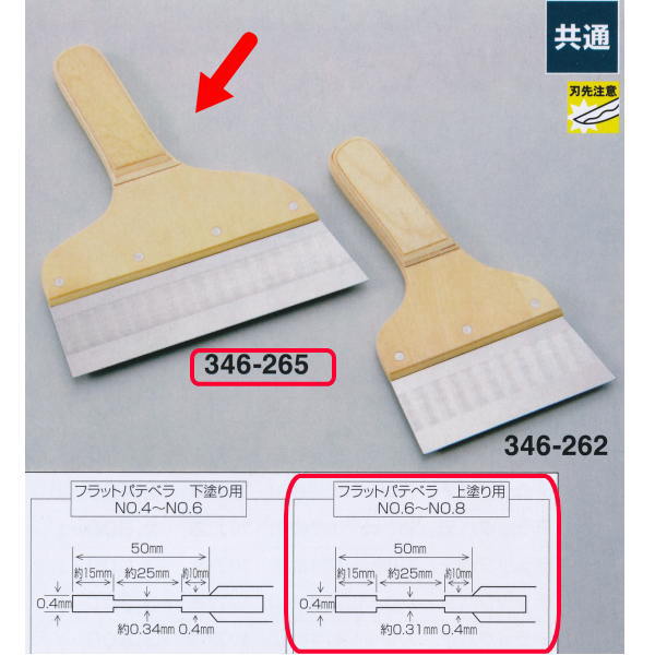 楽天市場 ヤヨイ化学 フラットパテベラ 上塗り用 6寸 1つ 346 265 イーヅカ