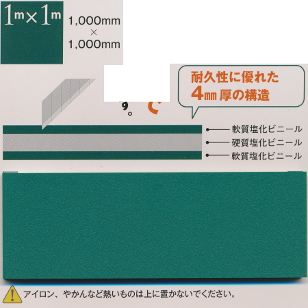 楽天市場】NEW カッティングマット 4mm厚×1000×2400mm 1枚 358-007