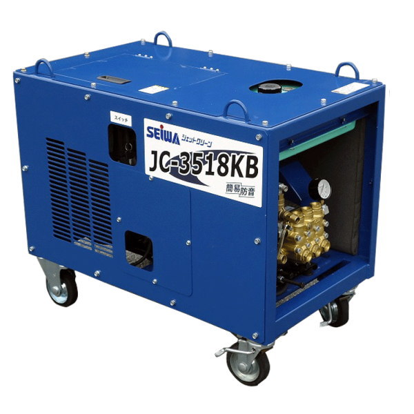 精和産業 高圧洗浄機 ガソリンエンジン簡易防音型 ジェットクリーン本体 JC-3518KB 123002A｜イーヅカ