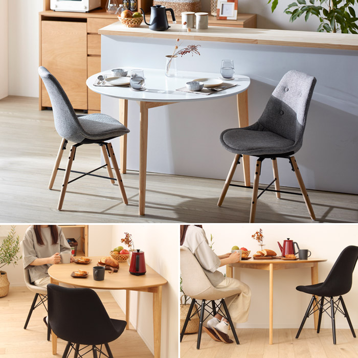 値下げ中　ダイニング テーブル 半円 丸 北欧 白 幅110cm 430 クーポンでMAX10％OFF】 ＼1位獲得!10冠達成!／ ダイニングテーブル 半