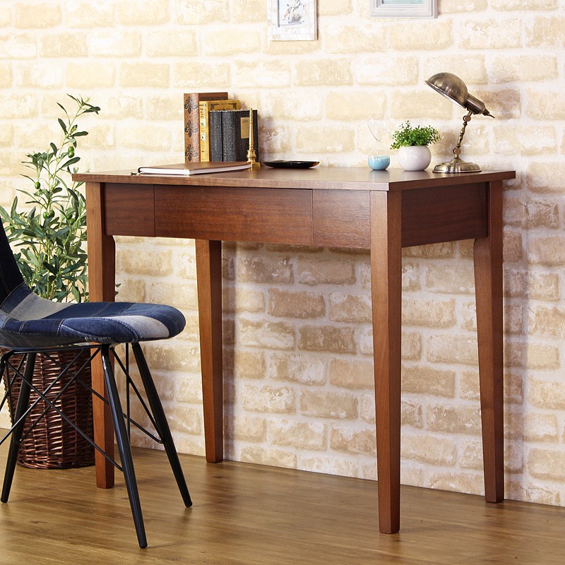 Interiorworks Rakuten Global Market Desk With Drawer Wooden Desk With Drawer Wooden Console Amelie Width 90 Cm Depth 45 Computer Pc Writing Drawers W90 Storage Nordic