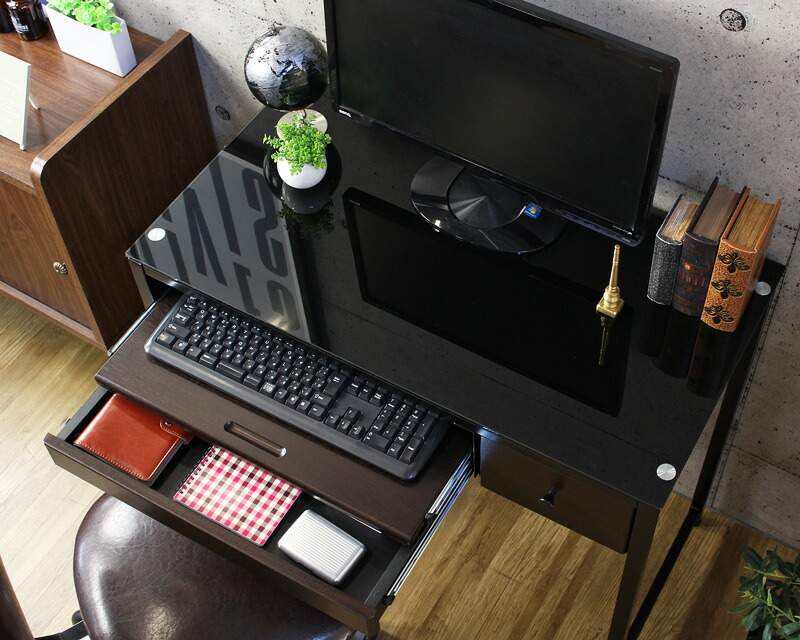 Interiorworks Desk Nostalgic Modishness Shin Pull Brown Black