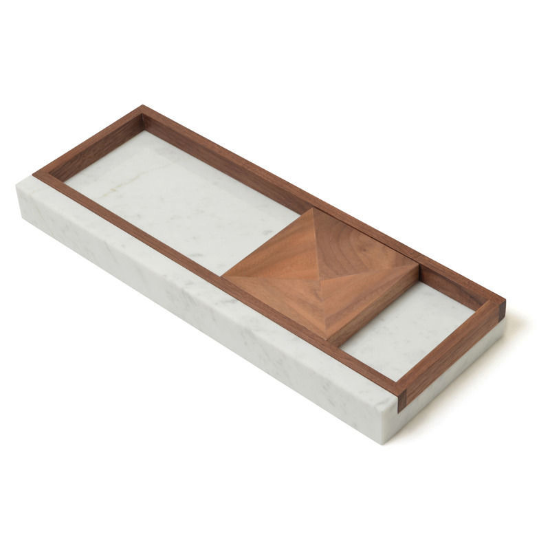 Max 00 6 26 P15 5倍 6 22 P15 5倍 イタリア天然大理石とウォールナット無垢材のコラボレーション イタリア天然大理石 01 59 シィナベル トレイ400 01 59 送料無料 家具の専門店 日本製 イタリア天然大理石 ウッドプレート付 ウォールナット無垢材 インテリアの杜