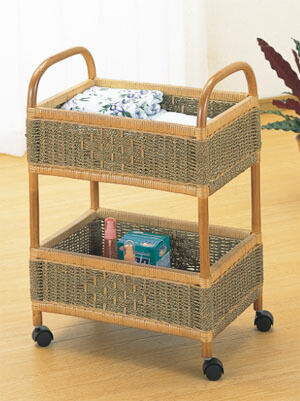 Romantic Rattan 籐 ラタン 籐ランドリー K10 ランドリー 手押し車 洗い濯ぎかご お風呂場 洗い濯ぎ納める 脱ぐ所 小物納める ランドリー手押し車 2段 キャスター付き添い人 キャスター 洗面所 納める キャスター付き添い人ランドリー手押し車 キャスター付き添い人手押し車 脱ぐ場納める 洗面所納める調度品 貨物輸送無料