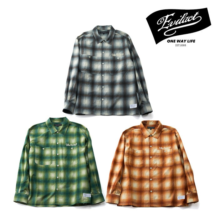 【SALE30%OFF】EVILACT (イーブルアクト)OMBLE SHIRT【シャツ 長袖】【EA25-ACT1-S01】【2025春夏新作】 インタープレイ INTERPLAY｜Interplay